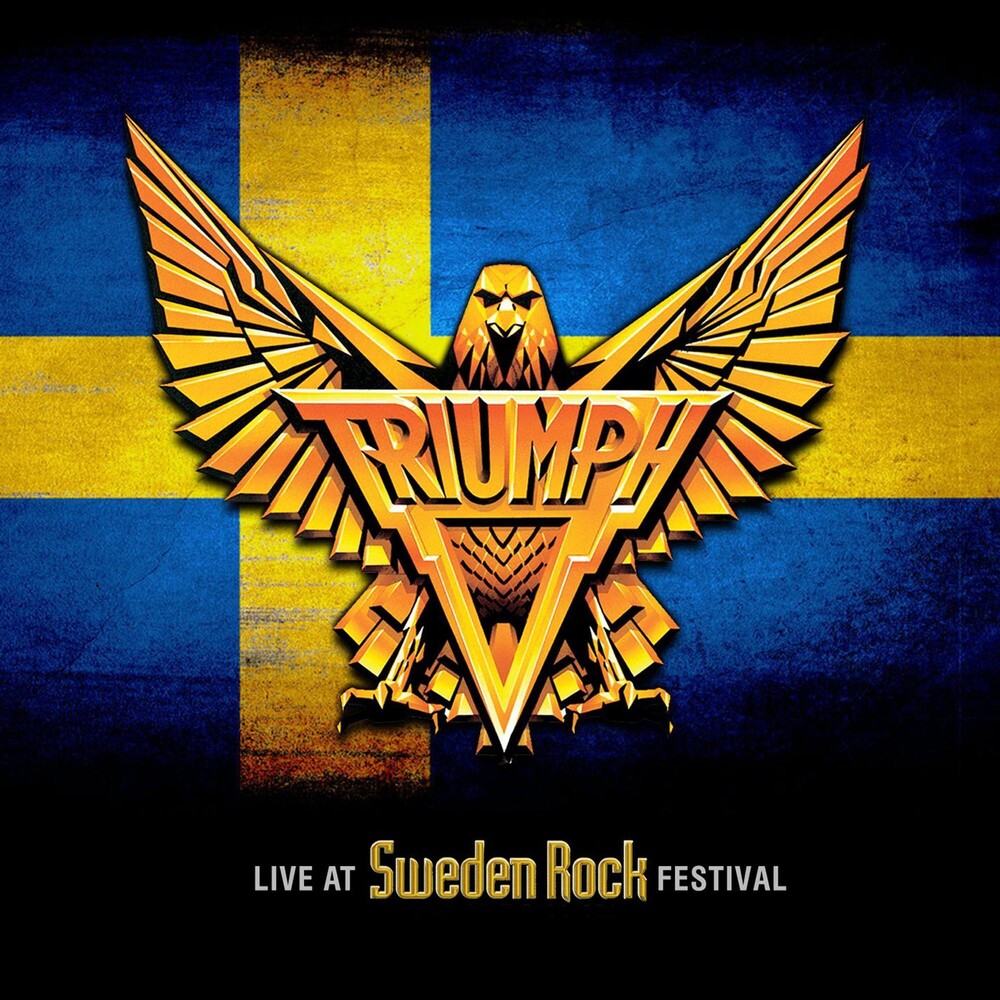 the album cover for Triumph - Live At Sweden Rock Festival