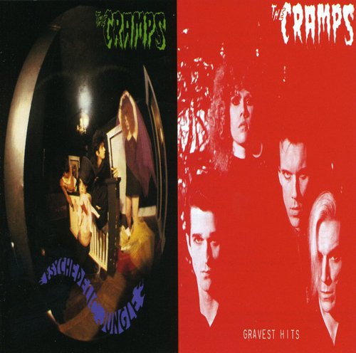 the album cover for The Cramps - Gravest Hits & Psychedelic Jungle