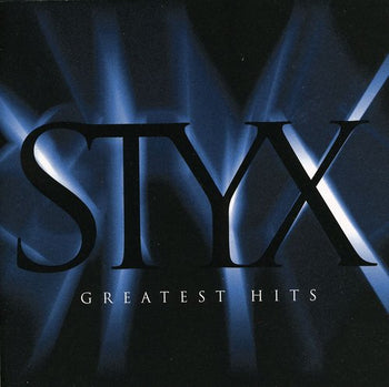 the album cover for Styx - STYX / Greatest Hits: Time Stands Still When It Sounds