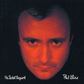 the album cover for Phil Collins - No Jacket Required
