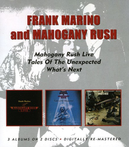 the album cover for Frank Marino & Mahogany Rush - Live/Tales Of The Unexpected/What's Next [Import]