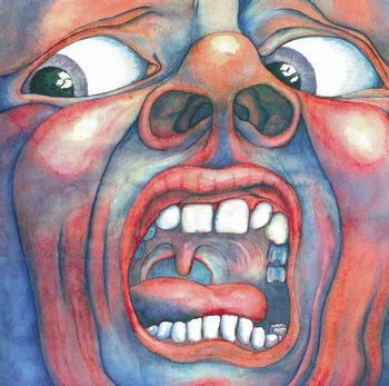 the album cover for King Crimson - In The Court Of The Crimson King