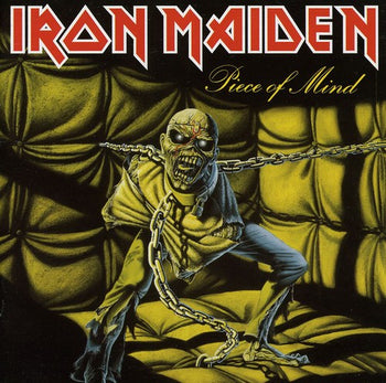 the album cover for Iron Maiden - Piece Of Mind [Import]