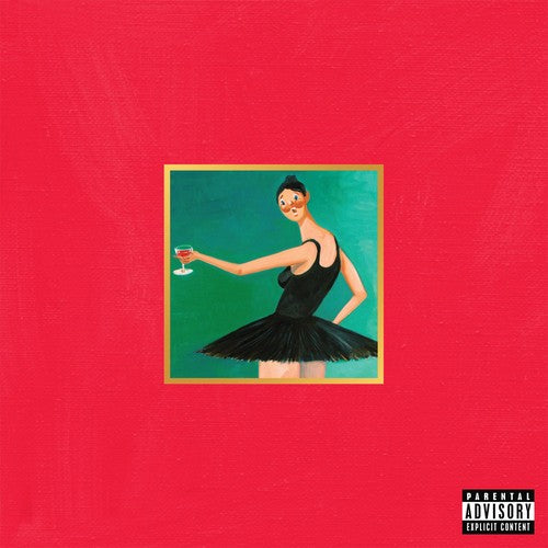 the album cover for Kanye West - My Beautiful Dark Twisted Fantasy [Limited Edition Vinyl]