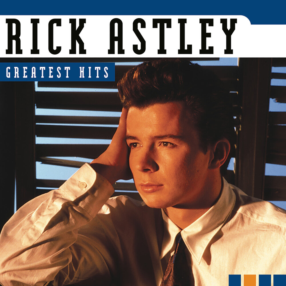 the album cover for Rick Astley - Rick Astley The Greatest Hits