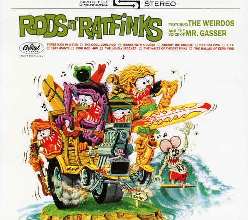 the album cover for Mr Gasser & The Weirdos - Rods and Ratfinks
