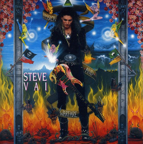 the album cover for Steve Vai - Passion and Warfare