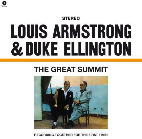 the album cover for Louis Armstrong & Duke Ellington - Great Summit [Import]