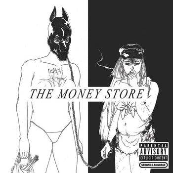 the album cover for Death Grips - The Money Store