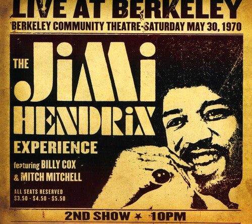 the album cover for The Jimi Hendrix Experience - Jimi Hendrix Experience Live At Berkeley