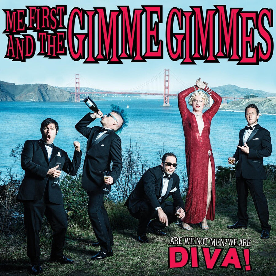 the album cover for Me First And The Gimme Gimmes - Are We Not Men? We Are Diva!