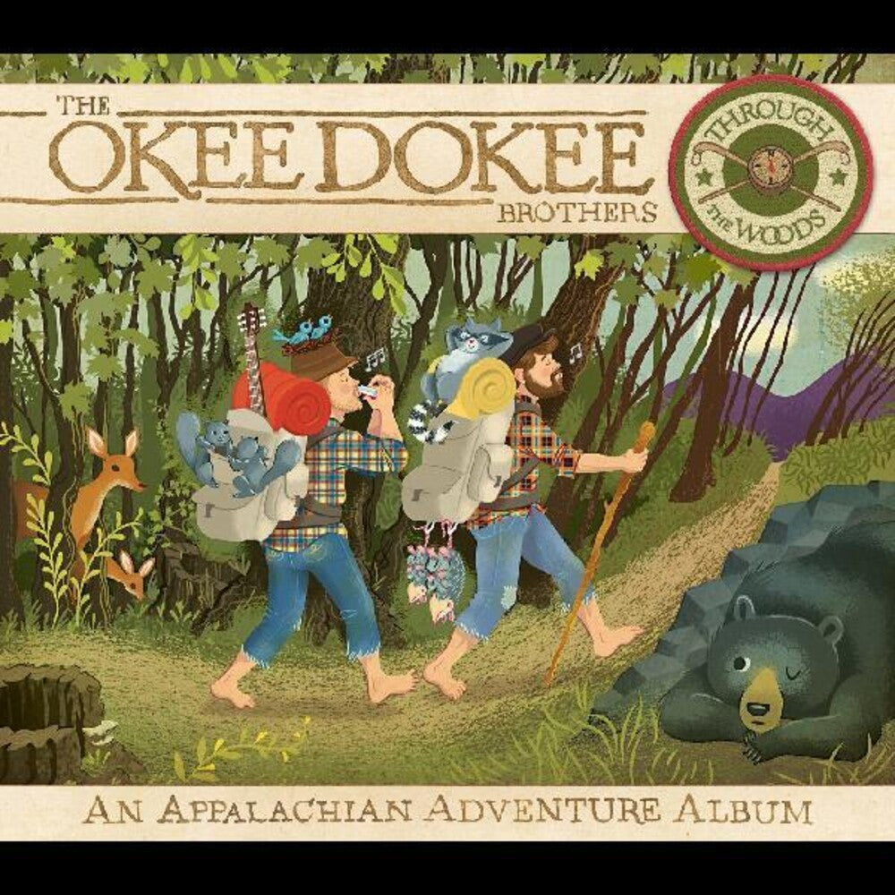 the album cover for Okee Dokee Brothers - Through the Woods