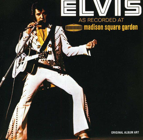 the album cover for Elvis Presley - Elvis As Recorded Live at Madison Square Garden