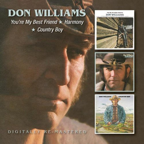 the album cover for Don Williams - You're My Best Friend/Harmony/Country Boy [Import]