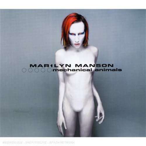 the album cover for Marilyn Manson - Mechanical Animals