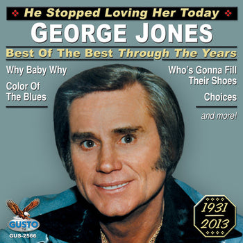 the album cover for George Jones - Best of the Best Through the Years