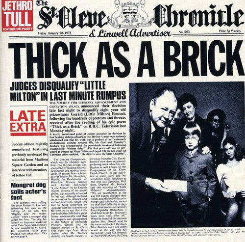 the album cover for Jethro Tull - Thick as a Brick [Bonus Tracks] [Limited] [Remaster]