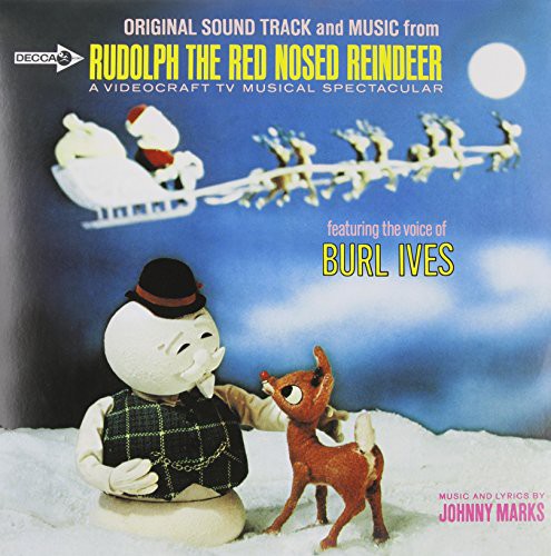 the album cover for Burl Ives - Rudolph the Red-Nosed Reindeer