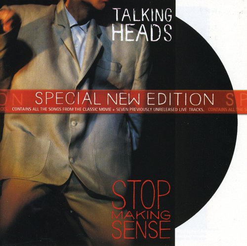 the album cover for Talking Heads - Stop Making Sense