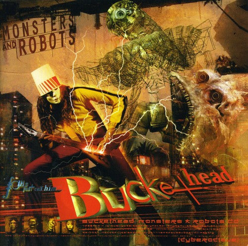 the album cover for Buckethead - Monsters and Robots