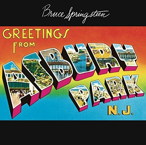 the album cover for Bruce Springsteen - Greetings from Asbury Park N.J.