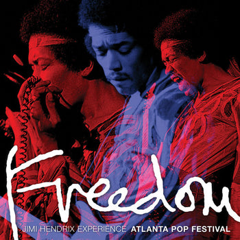 the album cover for The Jimi Hendrix Experience - Freedom: Atlanta Pop Festival
