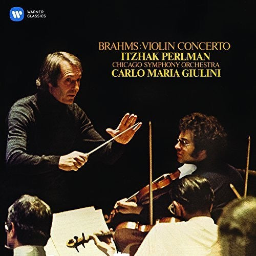 the album cover for Itzhak Perlman - Brahms: Violin Concerto
