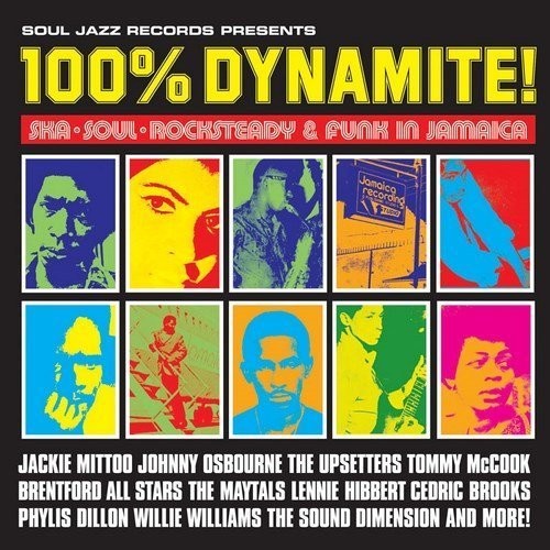 the album cover for Soul Jazz Records Presents - 100% Dynamite [Download Included]