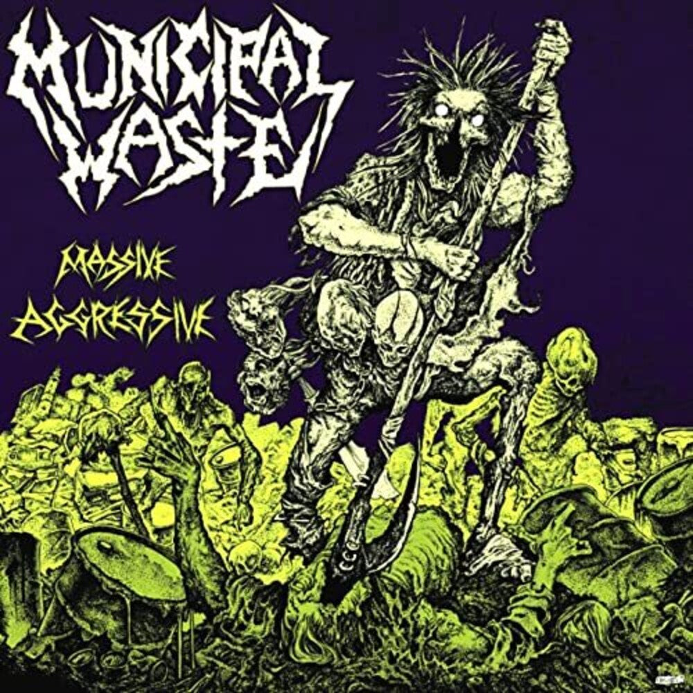 the album cover for Municipal Waste - Massive Aggressive