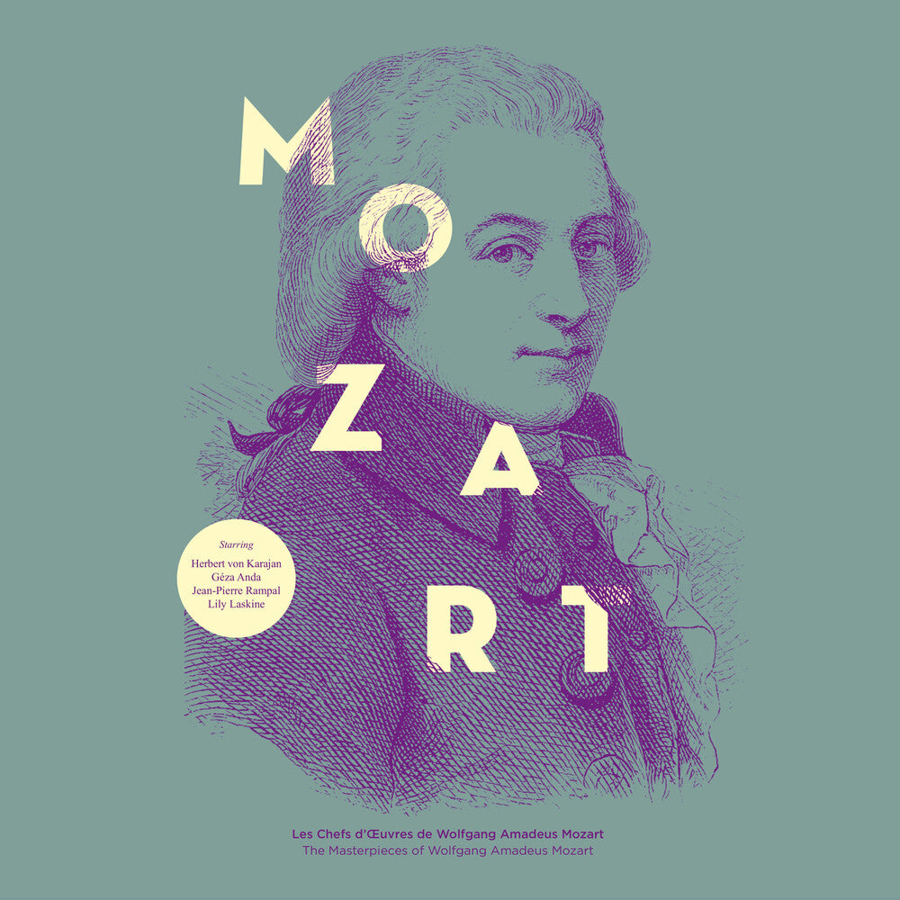 the album cover for Wolfgang Mozart Amadeus - Masterpieces Of [180 Gram] (Fra)