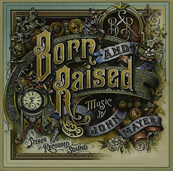 the album cover for John Mayer - Born and Raised