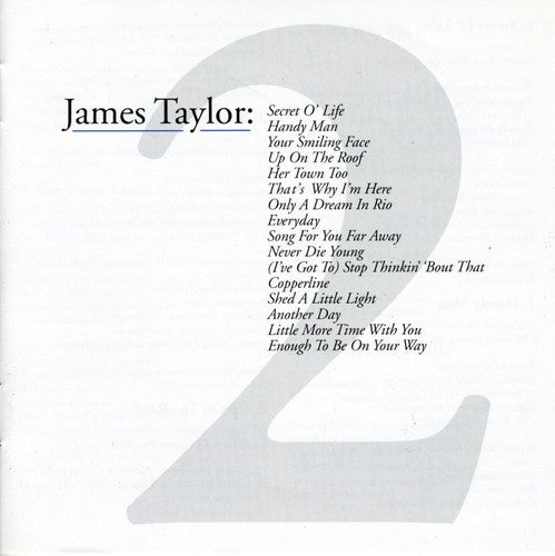 the album cover for James Taylor - Greatest Hits, Vol. 2