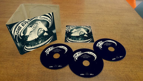 the album cover for Sun Ra - SUN RA  Singles the Definitive 45's Collection  1952 - 1991
