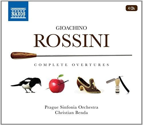 the album cover for Rossini / Benda - Gioachino Rossini: Complete Overtures