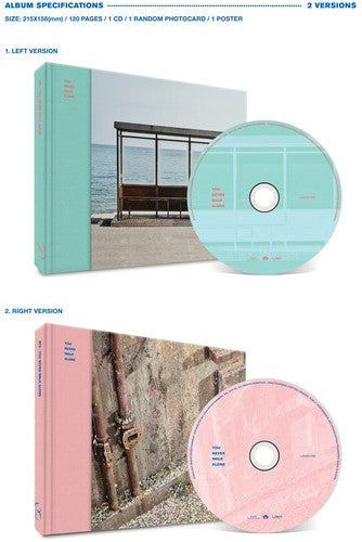 the album cover for BTS - You Never Walk Alone (Random cover, incl. 120-page photobook and one random photocard)