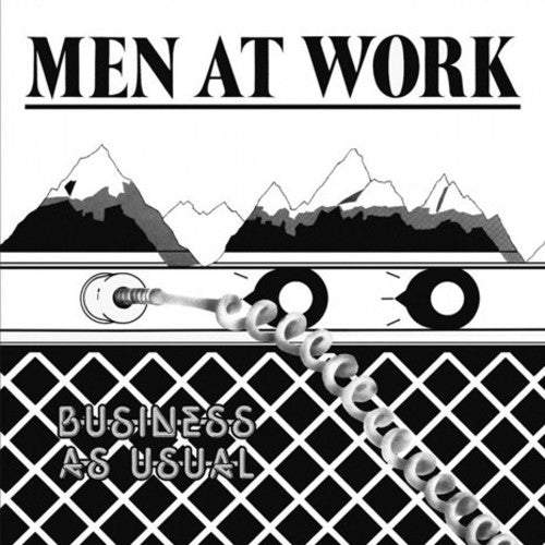 the album cover for Men At Work - Business As Usual