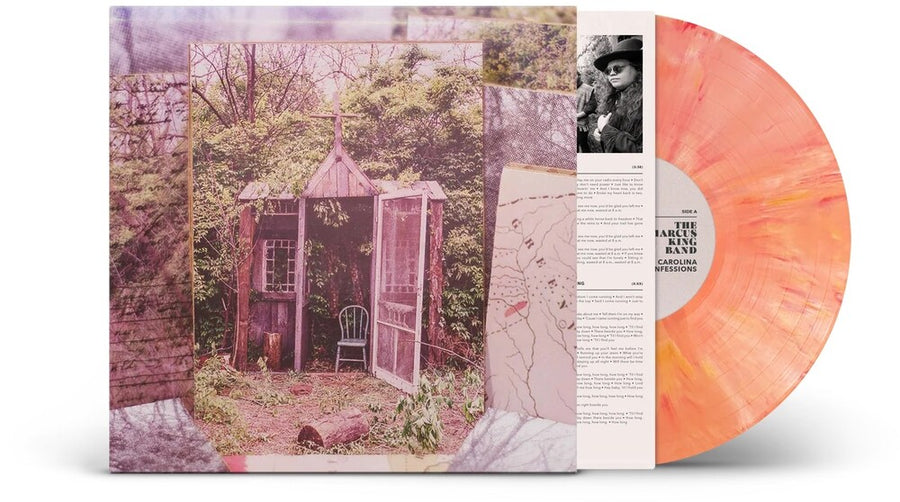 the album cover for The Marcus King Band - Carolina Confessions [Indie Exclusive Limited Edition Orange Marble LP]