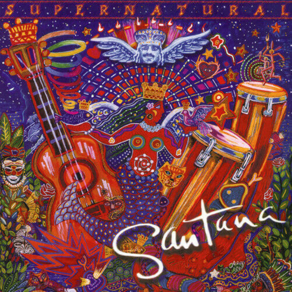 the album cover for Santana - Supernatural [LP]