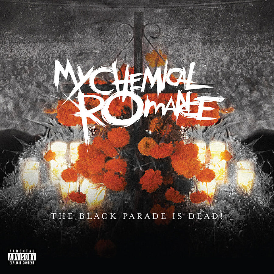 the album cover for My Chemical Romance - Black Parade Is Dead