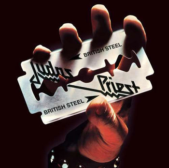 the album cover for Judas Priest - British Steel [LP]