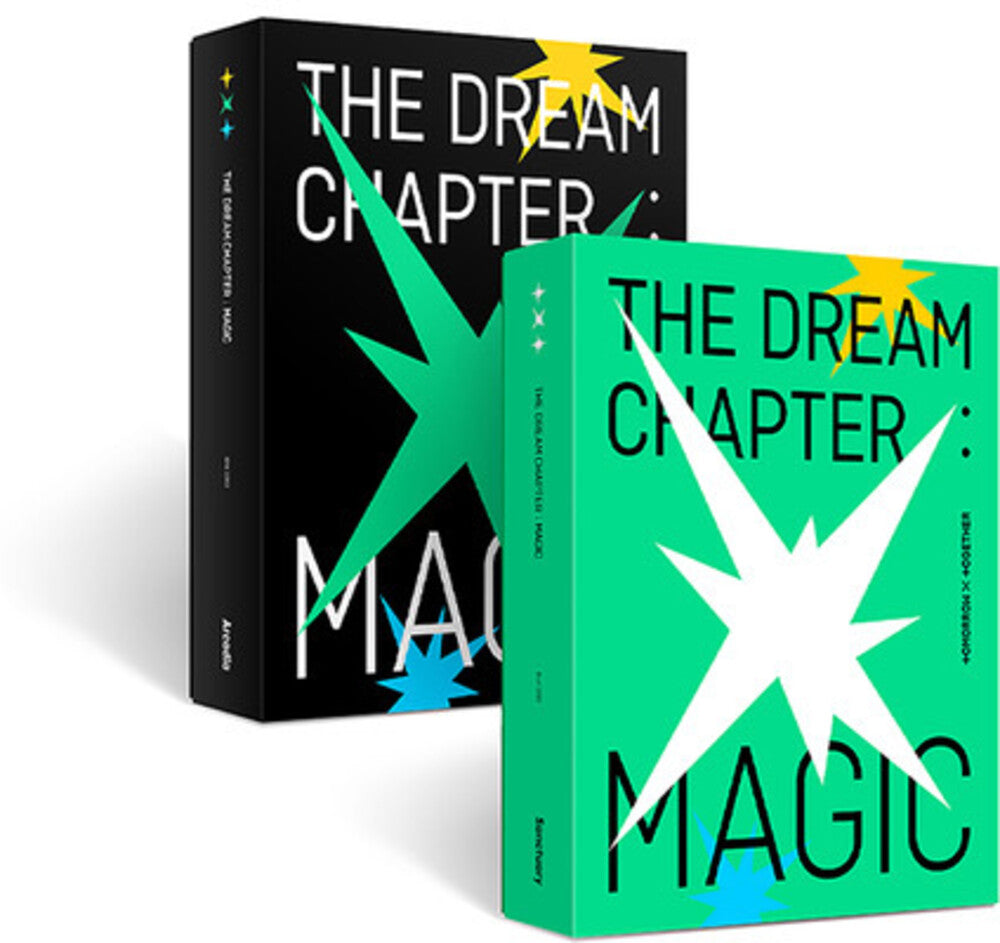 the album cover for TOMORROW X TOGETHER - The Dream Chapter: MAGIC [Arcadia Black Art]