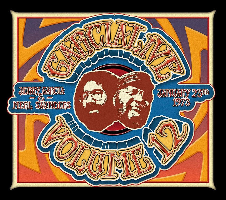 the album cover for Jerry Garcia - GarciaLive Volume Twelve: January 23rd, 1973 The Boarding House [3 CD]