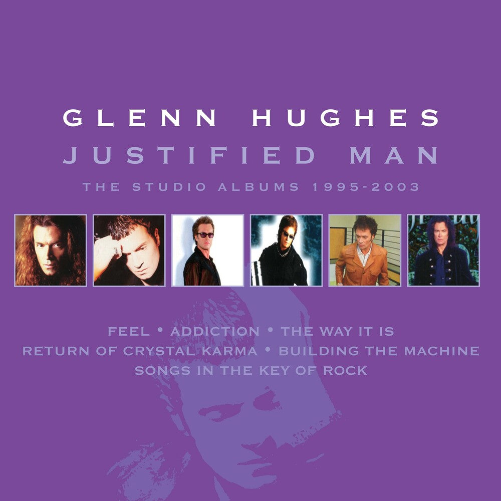 the album cover for Glenn Hughes - Justified Man: Studio Albums 1995-2003