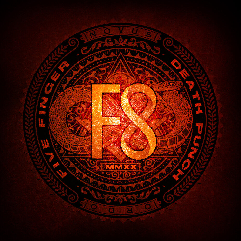 the album cover for Five Finger Death Punch - F8 [Indie Exclusive Limited Edition 2LP]