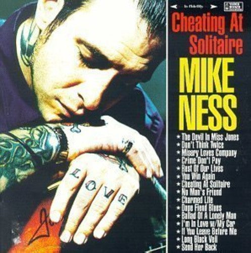 the album cover for Mike Ness - Cheating At Solitaire