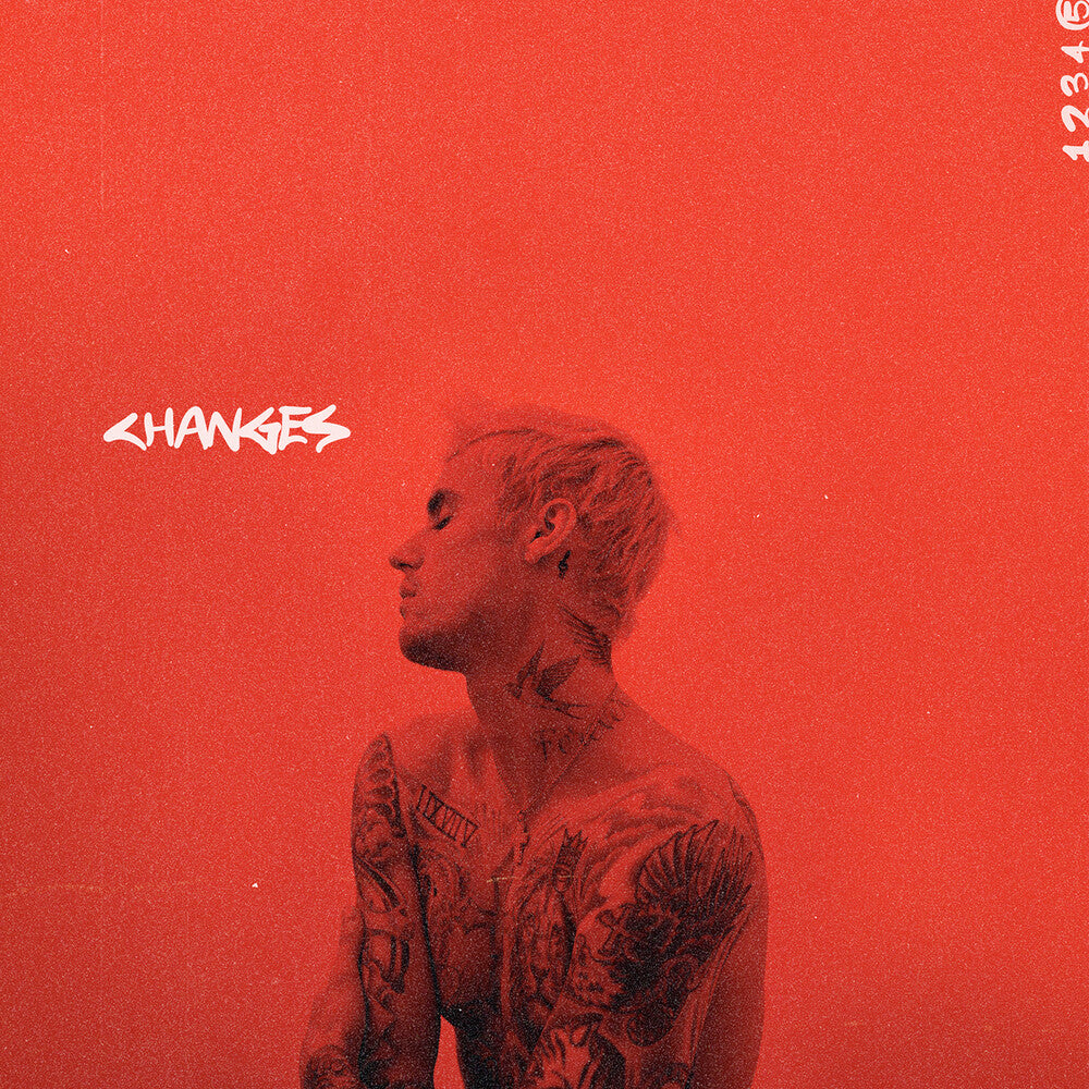 the album cover for Justin Bieber - Changes [Red 2LP]