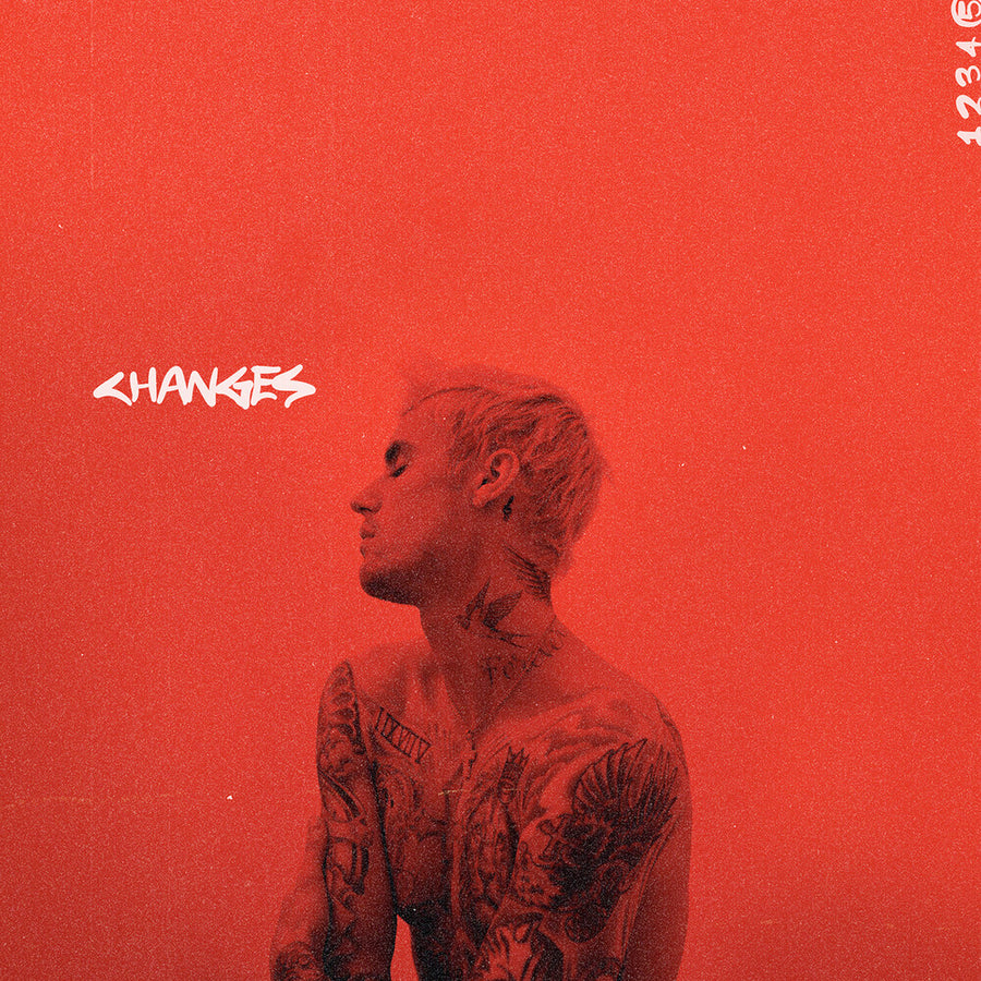 the album cover for Justin Bieber - Changes [Red 2LP]