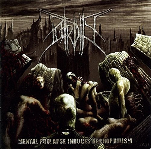 the album cover for Putridity - Mental Prolapse Induced Necrophilism