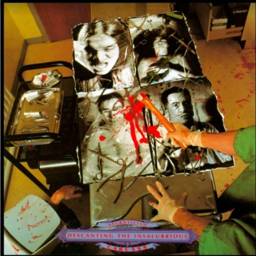 the album cover for Carcass - "necroticism: Descanting the Insalubrious "