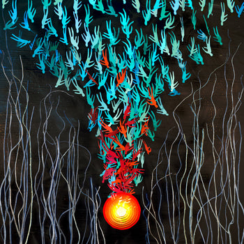 the album cover for Bright Eyes - Down in the Weeds, Where the World Once Was